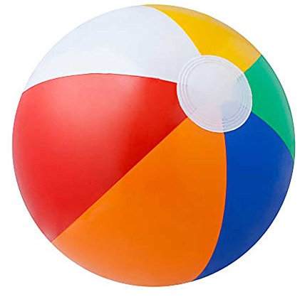 20in Beach Ball Inflatable Rainbow Coloured Holiday Swimming Pool Party Toys Blow Up Summer Outdoor Games