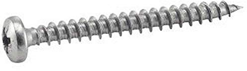 100X Spanplattenschrauben Halbrundkopf Kreuzschlitz Z A2 Edelstahl 5x50