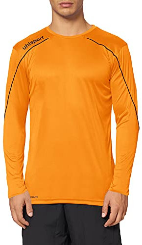 uhlsport Herren Stream 22 Langarm Trikot, Fluo orange/Schwarz, L