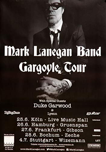 Mark Lanegan Band - Gargoyle Tour, Tourneedaten 2017 » Konzertplakat/Premium Poster | Live Konzert Veranstaltung | DIN A1 «