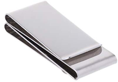 WOWOWO Stainless Steel Slim Double-sided Money Clip Purse Wallet Credit Card ID Holder