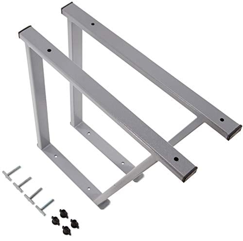 VW Multivan T5/T6 Pulverbeschichtete Konsole/Multiflexboard mit Schienenbefestigung/Schwarze Konsolen für VW Bus Modelle / T5 Zubehör / T6 Bettverlängerung/Höhe 51cm / 2 Stück (Grau)