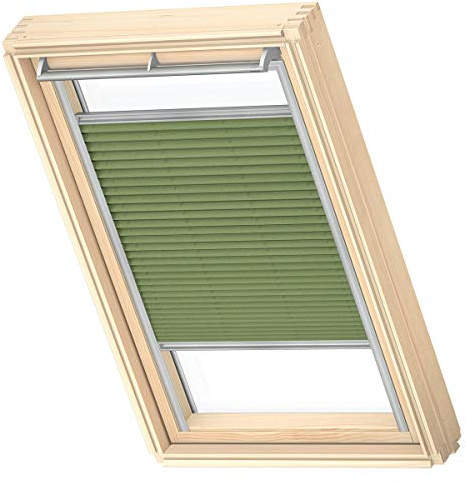 VELUX Dachfenster Plissee, P08, PK38, Moosgrün | Lichtanpassung, schwebende Positionierung, einfache Montage