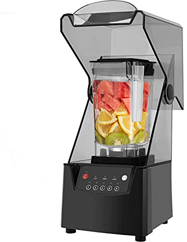Licuadora de licuadora con tapa, máquina de cocción silenciosa que rompe paredes/trituradora de hielo, tienda de té con leche comercial/máquina de licuado de hotel