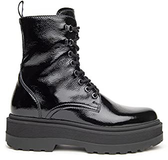 Nero Giardini I117140D Anfibi Donna in Vernice - Nero 37 EU