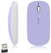 iSTYLE Ratón Inalámbrico Bluetooth, Seguimiento Óptico con 1600 dpi, 3 Botones, Bluetooth 5.2, Mini Ratón Silencioso Compatible con Mac, PC, Macbook, iPad, Android (Requiere batería AA)(Morado)
