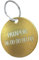 Hundemarke zur Personalisierung für Hunde und Katzen - Gravierte, Personalisierbare Medaille - 7 Farben Verfügbar (Groß Rund-32 mm, Gold)