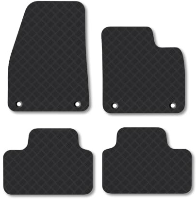 Volvo XC40 (2017+) [Manual] 3mm Rubber Car Mats | Tailored Fit Durable Floor Mats Full Coverage Protection Waterproof Accessories Easy Clean Anti Slip Made in the UK