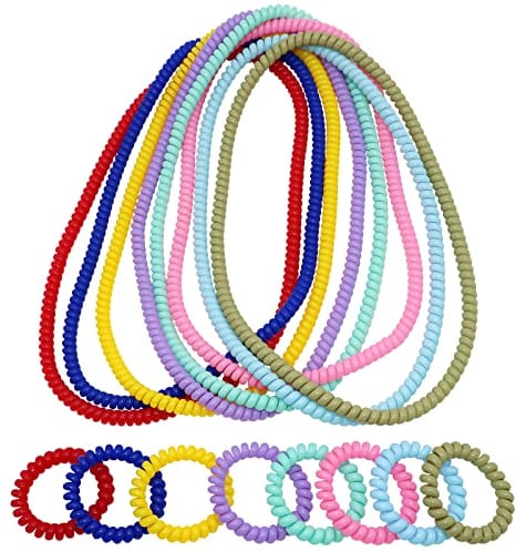 Stretchy Coil Chew Necklaces and Bracelets for Sensory Kids, 16 Pack Teething Bracelets Necklace for Boys and Girls with Autism ADHD SPD, Fidget Toys for Autistic Children Reduce Biting and Anxiety