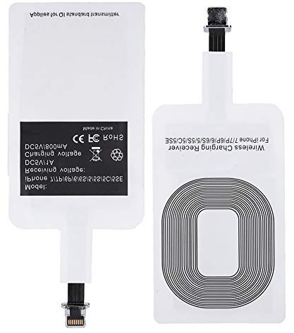 Ricevitore Qi Ricevitore di Ricarica Wireless Sottile, Corrente di Carica 1000mA Adesivo Autoadesivo Ricevitore Caricabatterie Universale per per per per (Mela)