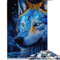 1000-teiliges Papppuzzle Wolf Erwachsene Puzzles Papppuzzles Familienpuzzlespiel (Größe 26x38cm)