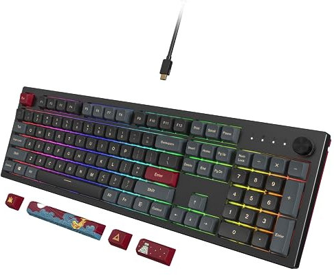 Montech MKey Darkness Gaming Tastatur - Gateron Yellow (US)