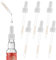 Lot de 6 pipettes en verre compatibles avec les arômes SodaStream Bubly Drops - Capuchon de pipette en verre - Pipettes en verre pour les parfums SodaStream Bubly Drops