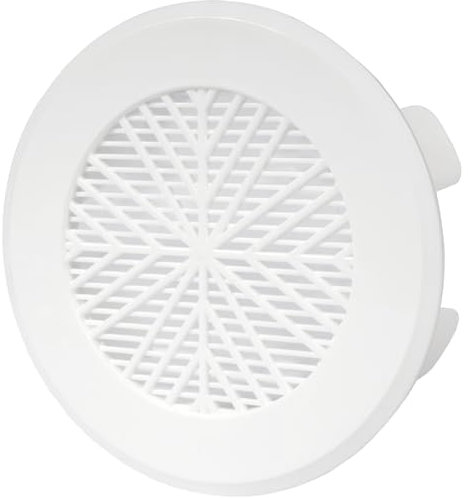 Vent Systems 78 mm bis 98 mm – Weiß – Abdeckung für Lüftungsschlitze – runder Lüftungsgitter – Grillabdeckung – Soffit Entlüftungsabdeckung – HVAC-Entlüftung für Badezimmer, Heimbüro, Küche