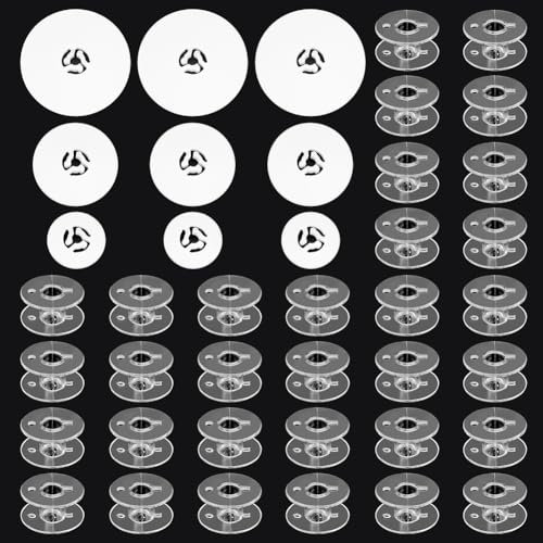 MAYJOYDIY 30 Stück Durchsichtige Nähmaschinenspulen 3 Größen Spulenkappen Transparente Spulen Weiß Spulen Nähwerkzeuge Stickspulen Nähzubehör Für Kenmore Maschine