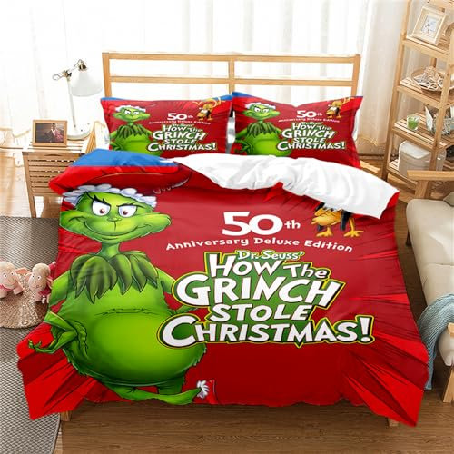 Bedding Set Plants Vs. Zombies Duvet Cover Set for Boys Girls Junior/Cot Bed Reversible Lovely Colorful Comforter Cover (220x230cm(King),PVZ 05)
