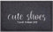 AOAOPQ Door Mat Welcome Mat Cute Shoes TAKE THEM OFF PVC Front Doormat Non Slip Mats Rubber Back Floor Mats for Entryway Patio High Traffic Areas Brown