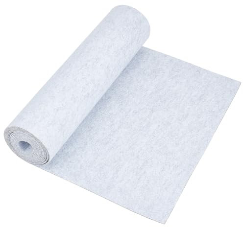 BENECREAT Rouleau de Feutre Gris Clair 3mx40cm Feuilles de Tissu Doux en Feutre Artisanal de 2mm D'Épaisseur pour les Arts du Bricolage Artisanat Décorations Patchwork Couture Costumes