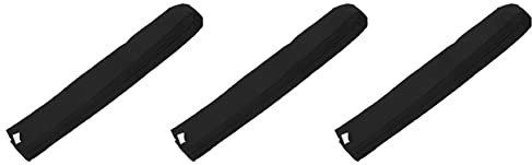 PAMENET Lot de 3 ceintures souples pour arts martiaux TaeKwonDo Noir