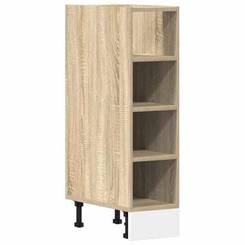 vidaXL Unterschrank Sonoma-Eiche 20x44,5x81,5 cm Holzwerkstoff, Küchenschrank, Schrank Küche, Unterschrank Küche, Küchenmöbel, Küchenzeile