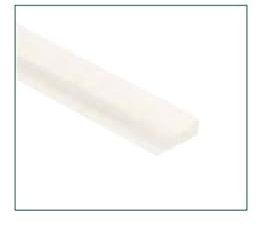 U-Profil 100cm Polycarbonat transparent für 6mm Platten