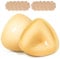 COODAM Push Up Sticky Bra Inserts - Double Sided Sticky Bras Boobspush Up Pads, Reusable Women's Adhesive Silicone Stick on Bra Pads Inserts for Swimsuit Sport Bras (UK, Cup & Band, B, Beige)
