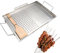 Plancha Para Cocina - Sartén Para,Utensilios de Acero Inoxidable con Asas para Interiores Exteriores Barbacoa y Camping