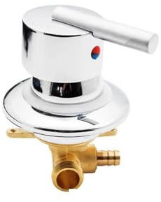AMSLSIU Vanne de mélange thermostatique eau chaude froide vannes de contrôle de température interrupteur réglable robinet maison hôtel toilette salle d'eau, Type 2