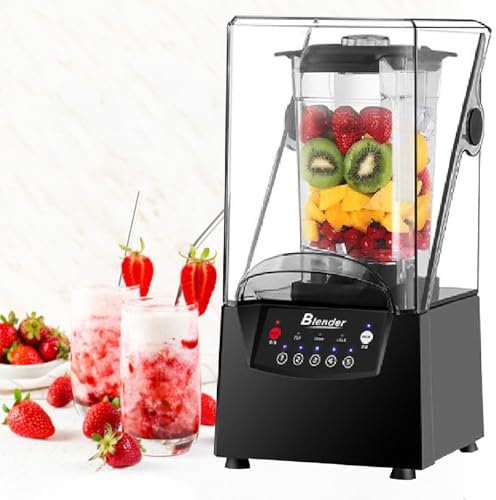 Professional Blender for Smoothies – Quiet Commercial Blender with 70 oz Jar, Ideal for Ice Crushing and Restaurant Use