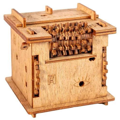 Schrodinger's Cat 3D Wooden Puzzle,Craft Precision Maze Jigsaw,Escape Room Game,Treasure Box Gift Box,Stylish Money Box,Toys Model Assembly Kits