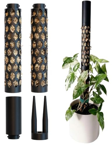 metermoos Moosstab Größe M 2er‑Set mit echtem Sphagnum‑Moos für Monstera & Kletterpflanzen – modular, verlängerbar & stabile Rankhilfe für Zimmerpflanzen