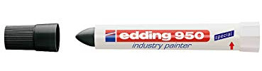 Edding Industry Painter Special Marker, Black (Pack of 10)
