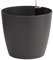 Dehner Pflanztopf Mila mit Selbstbewässerungs-System, Ø 35 cm, Höhe 30 cm, Kunststoff, anthrazit