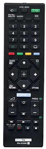 ALLIMITY RMED062 RM-ED062 Télécommande remplacée pour Sony Bravia TV KDL-48R55XC KDL-48R555C KDL-40R553C KDL-40R550C KDL-40R450A KDL-40R353C KDL-32R433B KDL-32R430B KDL-32R400A KD-49XE7077