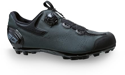 Sidi Unisex Zapatillas MTB Gravel Sneaker, Schwarz, Dunkelgrün, 42 EU