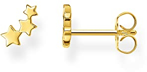 Thomas Sabo Einzel Ohrstecker Sterne gold vergoldetes Silber H2142-413-39