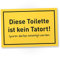 DankeDir! Toilette kein Tatort - Schild 30 x 20 cm - Wand Gäste WC Herren Gästetoilette Deko Türschild - WC Schild zum aufhängen lustig Kloschild Toilettenschild Klo Schild