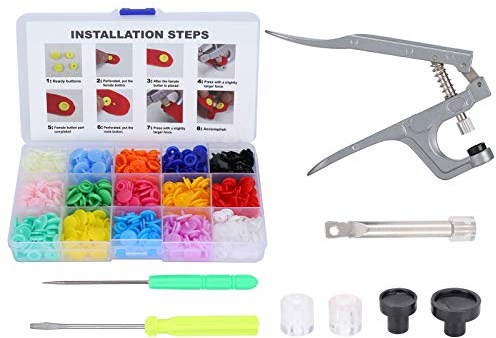 Handpresswerkzeug mit Installationswerkzeug, Druckknöpfe, Druckknöpfe, Zange, Schnappverschluss-Set, Kleidung, Nähen, Stickerei für Kleidung