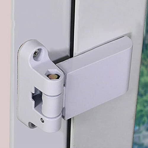 Queenbox Türflaggenscharnier, PVC Heavy Duty Türscharnier, Scharnier für Kunststoff-Stahltür & Fenster, Weiß