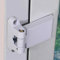 Queenbox Bisagra de Bandera para Puerta, bisagra de Puerta de PVC Resistente, bisagra para Puerta y Ventana de Acero de plástico, Color Blanco