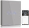 BSEED ZigBee Interruptor Persiana WIFI Gris,ZigBee Interruptor Inteligente Compatible con Tuya,Alexa y Google Home,Control de APP y Función de Temporizador,2,4Ghz Alexa Interruptor Persiana