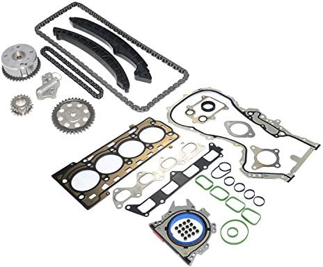 Bisenya Kit de cadena de distribución VVT y juntas de cubierta de cabeza compatibles con 1.4 TSI CAX CAV CTH BKG AXU 1.6 FSI BLP 03C109287G 03C109287F