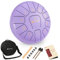 Vangoa Stahlzungentrommel Steel, Tongue Drum, 10 Zoll 11 Tone C-Dur Zungentrommel Schlagzeug Instrument für Meditation Yoga mit Schlegel Hinweis Aufkleber Finger Picks Mallet