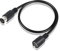 PNGKNYOCN Cable de extensión MIDI DIN 5 pines macho a hembra Cable adaptador de audio para sintetizador de teclado MIDI, órgano, piano eléctrico, guitarra MIDI (50 cm)