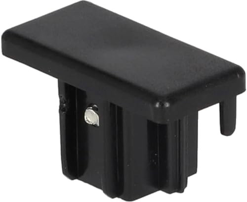 EDO Endkappe für Schiene System MEVA PRO Stromschienen-Endkappe Beleuchtungssystem Schienenbeleuchtung Schienensystem Stromschienen-Endkappe Schwarz Schiene Cap