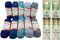 Baumwollgarn Häkelgarn – Farbsets zur Auswahl- Strickgarn aus 100% Ökotexzertifizierte Baumwolle - zum Stricken und Häkeln -10x50gr + 2 hochwertige Bambus Rundstricknadel 80cm 3,0 +4,0 mm- Set (04)