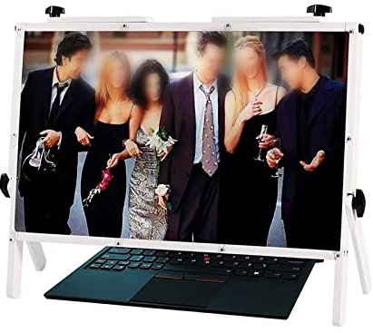 Laptop HD Amplifier Computer Screen Magnifier,22 Laptop Magnifier,Laptop Screen Magnifier Protector Holder,Laptop Screen Magnifier,3D Anti Blue Light Laptop Screen Protector Holder ( Color : Wit )