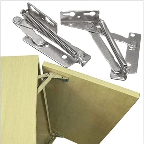 ZALINA Home Sofa Federscharnier, Schrank Flip Tür 80 Grad gefederte Scharniere Schranktür Lift Up Stay Flap Top Support Schrank Küche 2St
