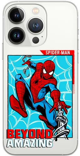 ERT GROUP Handyhülle für iPhone 13 PRO Original und offiziell Lizenziertes Marvel Muster Spider Man 041 optimal an die Form des Handy angepasst, teilweise transparent