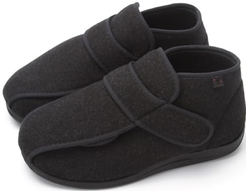 Pantofole Diabetiche Scarpe Da Uomo Per Anziani Con Piedi Gonfi Pantofole Da Uomo Ortopediche Edema Scarpe Gonfiabili Pollice Valgo Calzature Riabilitazione Postoperatoria Scarpe ( Color : 1 , Size :